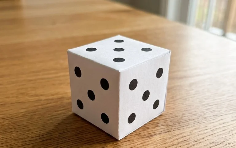 Easy Paper Dice: Print & Fold – Step-by-Step